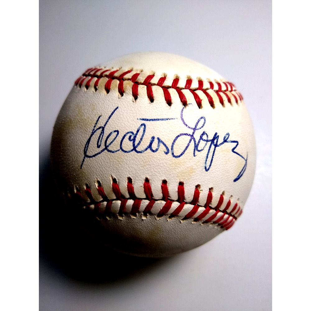 Hector Lopez Autographed Baseball Rawlings American League Official Ball